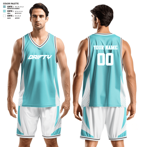 Basketball Uniform, Drifty Elite, Men's Basketball, Teamtime, Team time, sublimation, custom sports apparel, team uniforms, spirit wear, spiritwear, sports uniforms, custom shirts, team store, custom team store, fundraiser sports, apparel fundraiser
