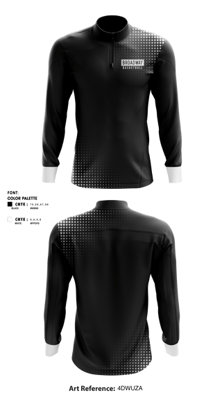 Quarter Zip Jacket, BROADWAY, Men's Volleyball, Teamtime, Team time, sublimation, custom sports apparel, team uniforms, spirit wear, spiritwear, sports uniforms, custom shirts, team store, custom team store, fundraiser sports, apparel fundraiser