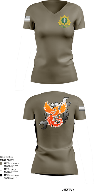 Women's Short Sleeve Vneck Shirt, Phoenix battery, Army, Teamtime, Team time, sublimation, custom sports apparel, team uniforms, spirit wear, spiritwear, sports uniforms, custom shirts, team store, custom team store, fundraiser sports, apparel fundraiser