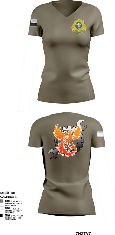 Phoenix battery 17296870 Women's Short Sleeve V-neck Shirt - 1