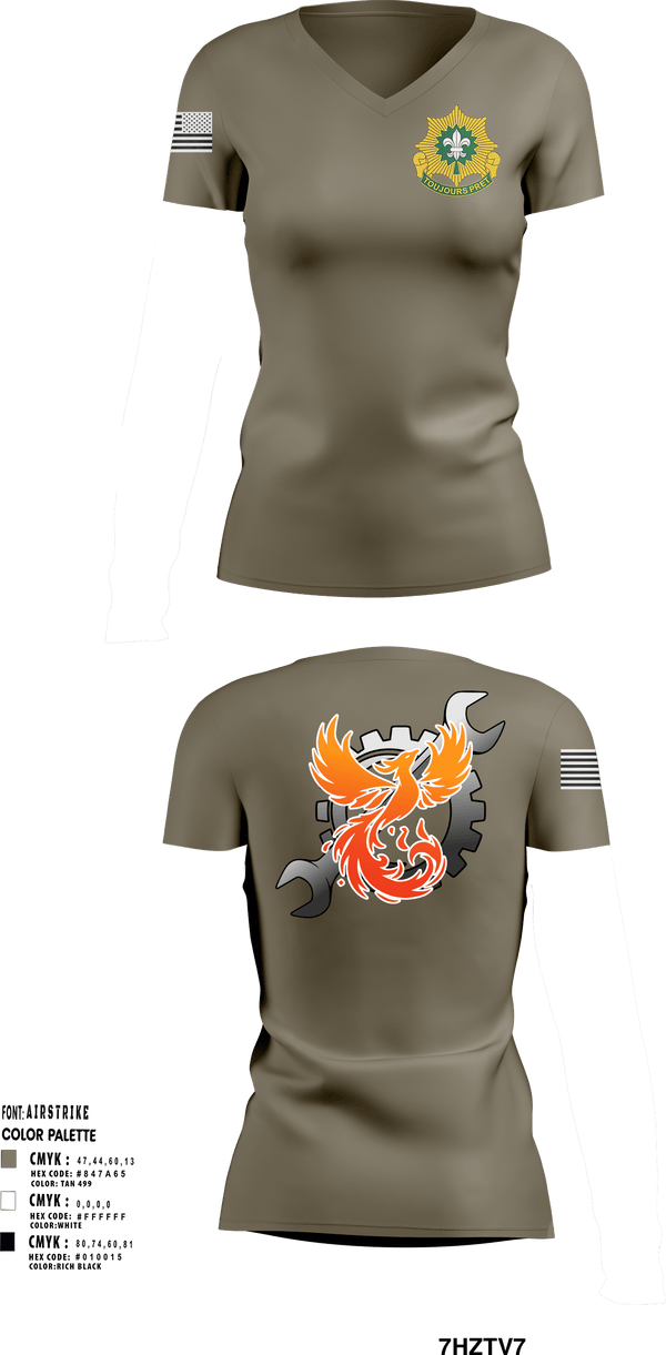 Women's Short Sleeve Vneck Shirt, Phoenix battery, Army, Teamtime, Team time, sublimation, custom sports apparel, team uniforms, spirit wear, spiritwear, sports uniforms, custom shirts, team store, custom team store, fundraiser sports, apparel fundraiser