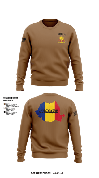 Crew Neck Sweatshirt, 1221st TC, National Guard, Teamtime, Team time, sublimation, custom sports apparel, team uniforms, spirit wear, spiritwear, sports uniforms, custom shirts, team store, custom team store, fundraiser sports, apparel fundraiser
