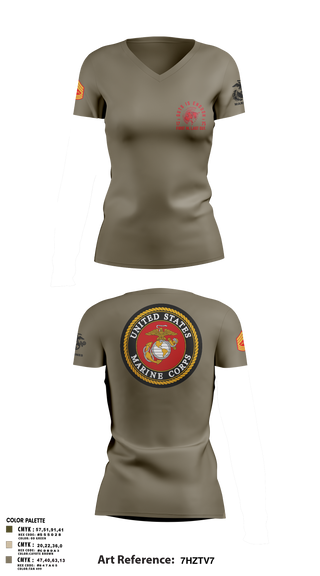 Women's Short Sleeve Vneck Shirt, Zulu 109, Marines, Teamtime, Team time, sublimation, custom sports apparel, team uniforms, spirit wear, spiritwear, sports uniforms, custom shirts, team store, custom team store, fundraiser sports, apparel fundraiser