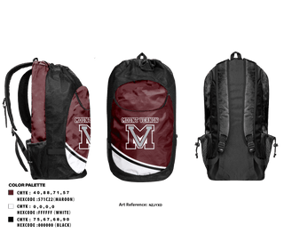 Gear Bag, Mount vernon, Track & Field, Teamtime, Team time, sublimation, custom sports apparel, team uniforms, spirit wear, spiritwear, sports uniforms, custom shirts, team store, custom team store, fundraiser sports, apparel fundraiser