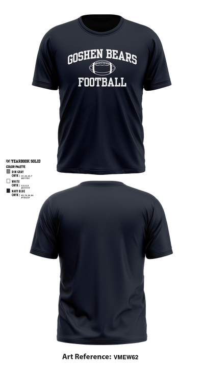 Goshen Bears 15835419 Short Sleeve Performance Shirt - 7