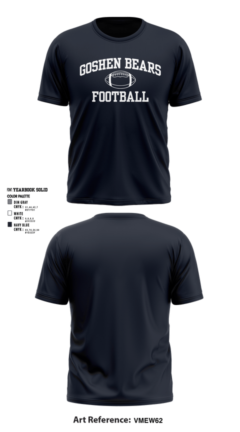 Short Sleeve Performance Shirt, Goshen Bears, Football, Teamtime, Team time, sublimation, custom sports apparel, team uniforms, spirit wear, spiritwear, sports uniforms, custom shirts, team store, custom team store, fundraiser sports, apparel fundraiser
