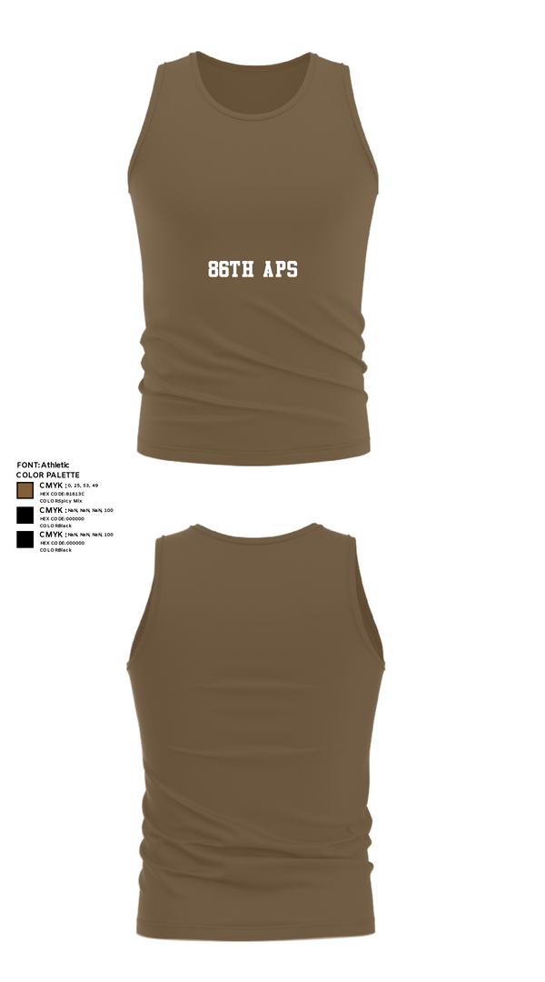 Tank Top, 86th APS, Air Force, Teamtime, Team time, sublimation, custom sports apparel, team uniforms, spirit wear, spiritwear, sports uniforms, custom shirts, team store, custom team store, fundraiser sports, apparel fundraiser
