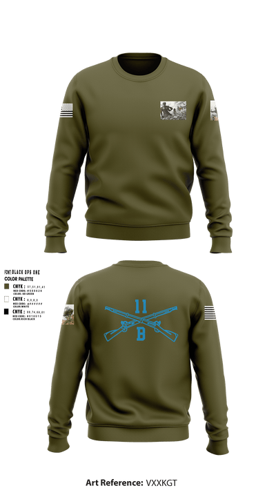 218th Maneuver brigade 66845411 Crew Neck Sweatshirt - 1