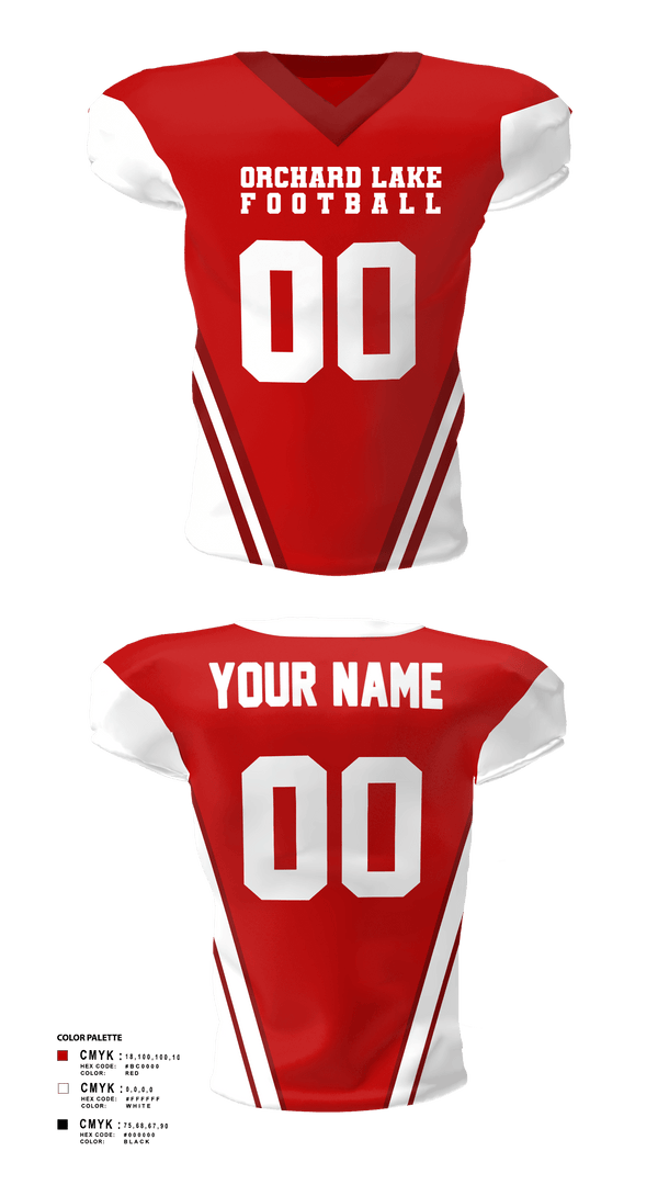 Football Jersey, Orchard Lake St Mary’s, Football, Teamtime, Team time, sublimation, custom sports apparel, team uniforms, spirit wear, spiritwear, sports uniforms, custom shirts, team store, custom team store, fundraiser sports, apparel fundraiser