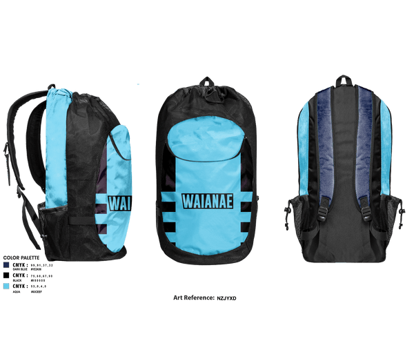 Gear Bag, Waianae, Men's Basketball, Teamtime, Team time, sublimation, custom sports apparel, team uniforms, spirit wear, spiritwear, sports uniforms, custom shirts, team store, custom team store, fundraiser sports, apparel fundraiser