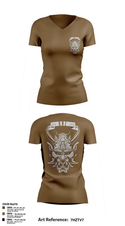 2ND PLATOON ONI 37360870 Women's Short Sleeve V-neck Shirt - 5