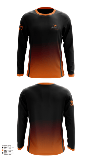 Long Sleeve Performance Shirt, Smokies, Football, Teamtime, Team time, sublimation, custom sports apparel, team uniforms, spirit wear, spiritwear, sports uniforms, custom shirts, team store, custom team store, fundraiser sports, apparel fundraiser