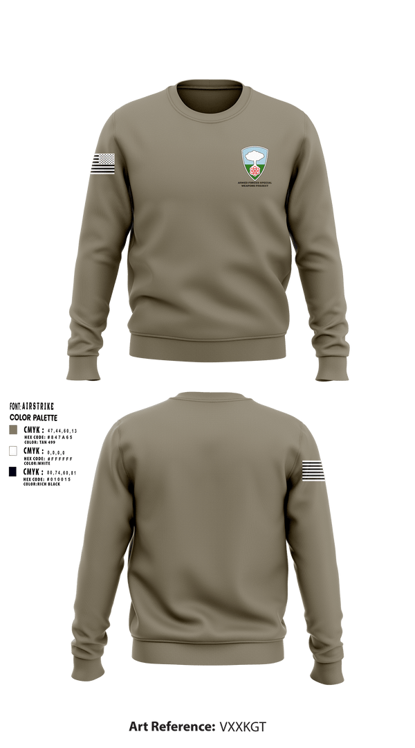 Crew Neck Sweatshirt, Armed forces special weapons project, Army, Teamtime, Team time, sublimation, custom sports apparel, team uniforms, spirit wear, spiritwear, sports uniforms, custom shirts, team store, custom team store, fundraiser sports, apparel fundraiser