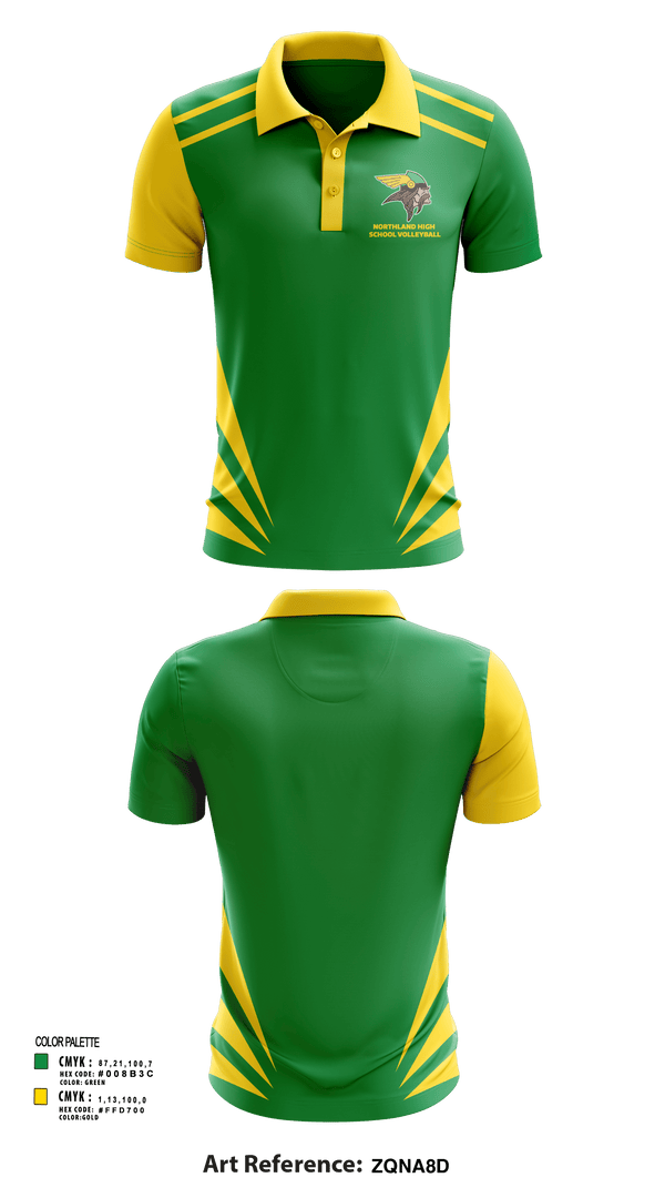 Short Sleeve Performance Polo, Northland High School Volleyball, Women's Volleyball, Teamtime, Team time, sublimation, custom sports apparel, team uniforms, spirit wear, spiritwear, sports uniforms, custom shirts, team store, custom team store, fundraiser sports, apparel fundraiser