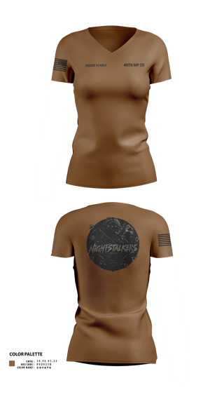 Womens Short Sleeve Vneck Shirt, 411TH MP CO, Army, Teamtime, Team time, sublimation, custom sports apparel, team uniforms, spirit wear, spiritwear, sports uniforms, custom shirts, team store, custom team store, fundraiser sports, apparel fundraiser