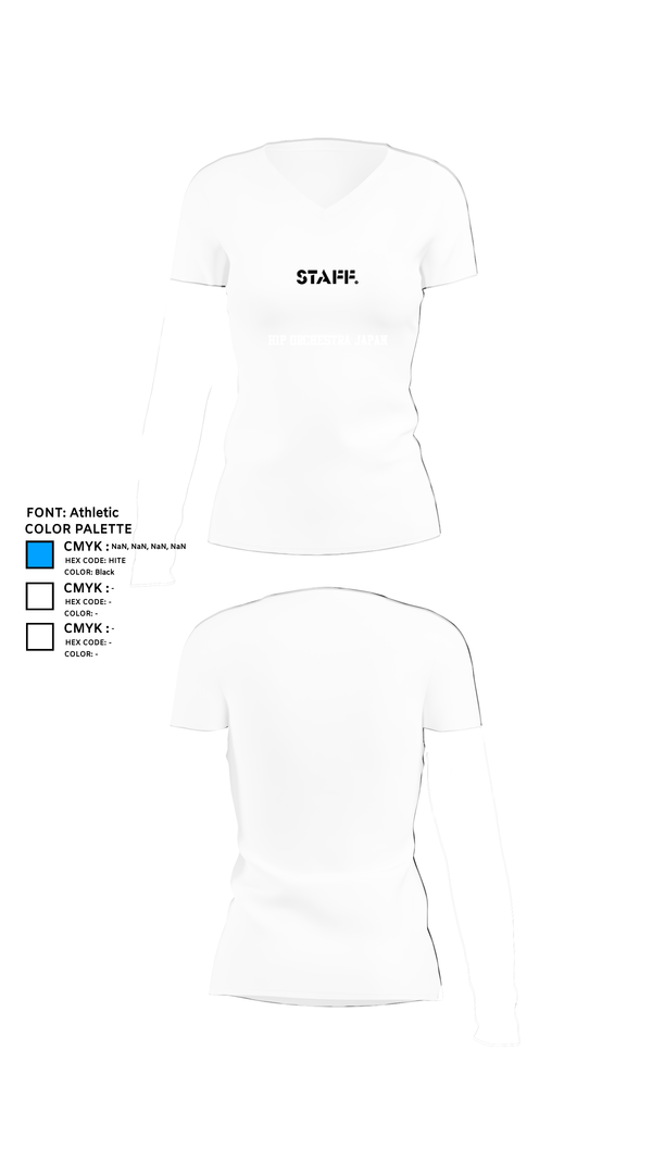 Womens Short Sleeve Vneck Shirt, HIP Orchestra Japan, , Teamtime, Team time, sublimation, custom sports apparel, team uniforms, spirit wear, spiritwear, sports uniforms, custom shirts, team store, custom team store, fundraiser sports, apparel fundraiser