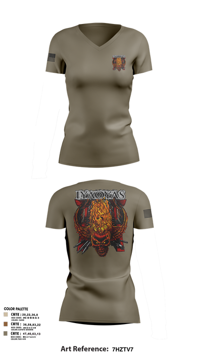 Aviation ordnance 24365725 Women's Short Sleeve V-neck Shirt - 3
