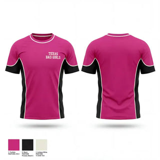 Short Sleeve Performance Shirt, Texas Bad Girls, Women's Basketball, Teamtime, Team time, sublimation, custom sports apparel, team uniforms, spirit wear, spiritwear, sports uniforms, custom shirts, team store, custom team store, fundraiser sports, apparel fundraiser