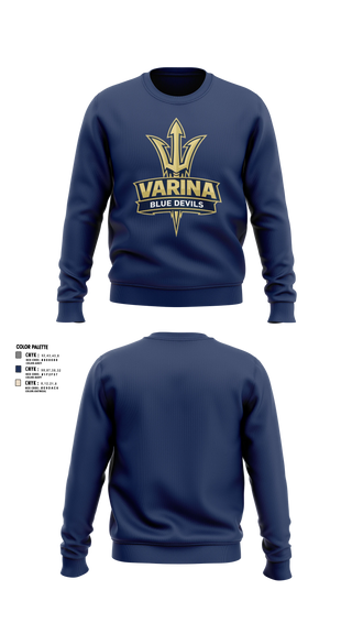 Crew Neck Sweatshirt, Varina, Track & Field, Teamtime, Team time, sublimation, custom sports apparel, team uniforms, spirit wear, spiritwear, sports uniforms, custom shirts, team store, custom team store, fundraiser sports, apparel fundraiser