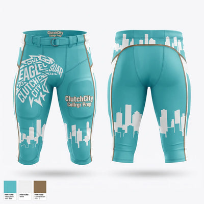 ClutchCity Collrgr Prep Integrated Football Pants - 1