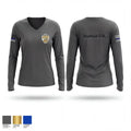 Wakarusa police 48421834 Women's Long Sleeve V-neck Shirt - 1