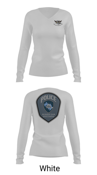 Womens Long Sleeve Vneck Shirt, BDPD ERT, Police, Teamtime, Team time, sublimation, custom sports apparel, team uniforms, spirit wear, spiritwear, sports uniforms, custom shirts, team store, custom team store, fundraiser sports, apparel fundraiser