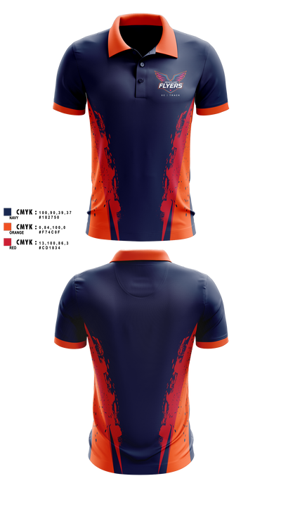 Heartland Flyers 65823739 Short Sleeve Performance Shirt - 7