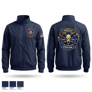 Windbreaker, Kerrville Fire Dept, Fire Department, Teamtime, Team time, sublimation, custom sports apparel, team uniforms, spirit wear, spiritwear, sports uniforms, custom shirts, team store, custom team store, fundraiser sports, apparel fundraiser
