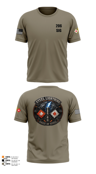 Old School Cotton Shirt, 206 Steel Lightning, Army, Teamtime, Team time, sublimation, custom sports apparel, team uniforms, spirit wear, spiritwear, sports uniforms, custom shirts, team store, custom team store, fundraiser sports, apparel fundraiser