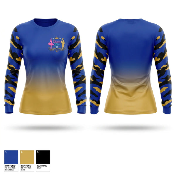 Long Sleeve Performance Shirt, Gems and gents, Cheer, Teamtime, Team time, sublimation, custom sports apparel, team uniforms, spirit wear, spiritwear, sports uniforms, custom shirts, team store, custom team store, fundraiser sports, apparel fundraiser