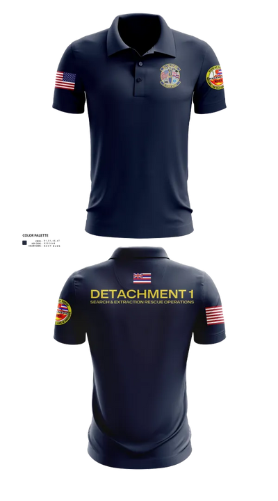 Detachment 1 SERO Short Sleeve Performance Polo - 30