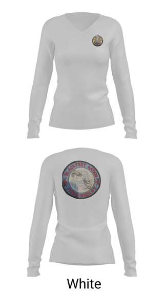 Womens Long Sleeve Vneck Shirt, Blackfeet fish and wildlife game warden, Police, Teamtime, Team time, sublimation, custom sports apparel, team uniforms, spirit wear, spiritwear, sports uniforms, custom shirts, team store, custom team store, fundraiser sports, apparel fundraiser