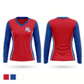 Next Level Women's Long Sleeve V-neck Shirt - 1