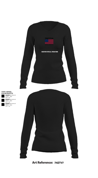 Womens Long Sleeve Vneck Shirt, Sikeston Special operations, , Teamtime, Team time, sublimation, custom sports apparel, team uniforms, spirit wear, spiritwear, sports uniforms, custom shirts, team store, custom team store, fundraiser sports, apparel fundraiser