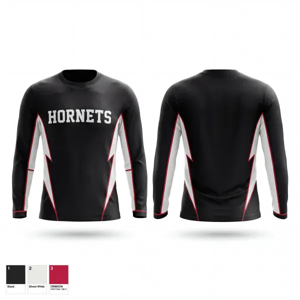 Long Sleeve Performance Shirt, Hornets, , Teamtime, Team time, sublimation, custom sports apparel, team uniforms, spirit wear, spiritwear, sports uniforms, custom shirts, team store, custom team store, fundraiser sports, apparel fundraiser
