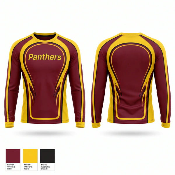 Long Sleeve Performance Shirt, Panthers, Women's Basketball, Teamtime, Team time, sublimation, custom sports apparel, team uniforms, spirit wear, spiritwear, sports uniforms, custom shirts, team store, custom team store, fundraiser sports, apparel fundraiser