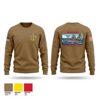 Crew Neck Sweatshirt, USS Nebraska, Navy, Teamtime, Team time, sublimation, custom sports apparel, team uniforms, spirit wear, spiritwear, sports uniforms, custom shirts, team store, custom team store, fundraiser sports, apparel fundraiser