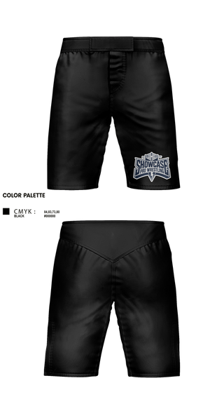 Fight Shorts, Showcase Pro Wrestling, Wrestling, Teamtime, Team time, sublimation, custom sports apparel, team uniforms, spirit wear, spiritwear, sports uniforms, custom shirts, team store, custom team store, fundraiser sports, apparel fundraiser