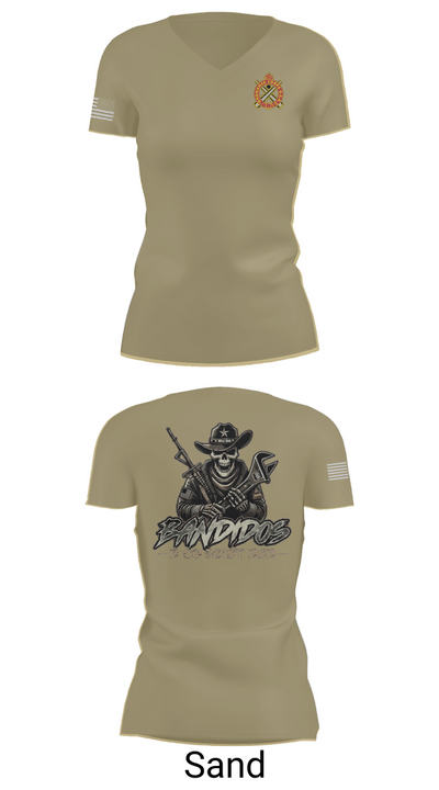501st BSB, B Company 7979592 Women's Short Sleeve V-neck Shirt - 88