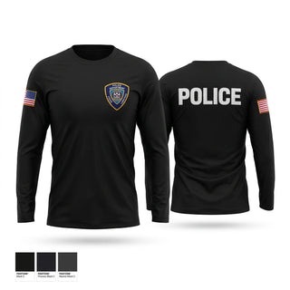 Long Sleeve Performance Shirt, Addis Police Department, Police, Teamtime, Team time, sublimation, custom sports apparel, team uniforms, spirit wear, spiritwear, sports uniforms, custom shirts, team store, custom team store, fundraiser sports, apparel fundraiser