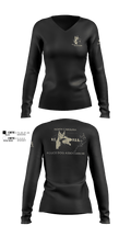 North Carolina Police Dog Association  Women's Long Sleeve V-neck Shirt - 100