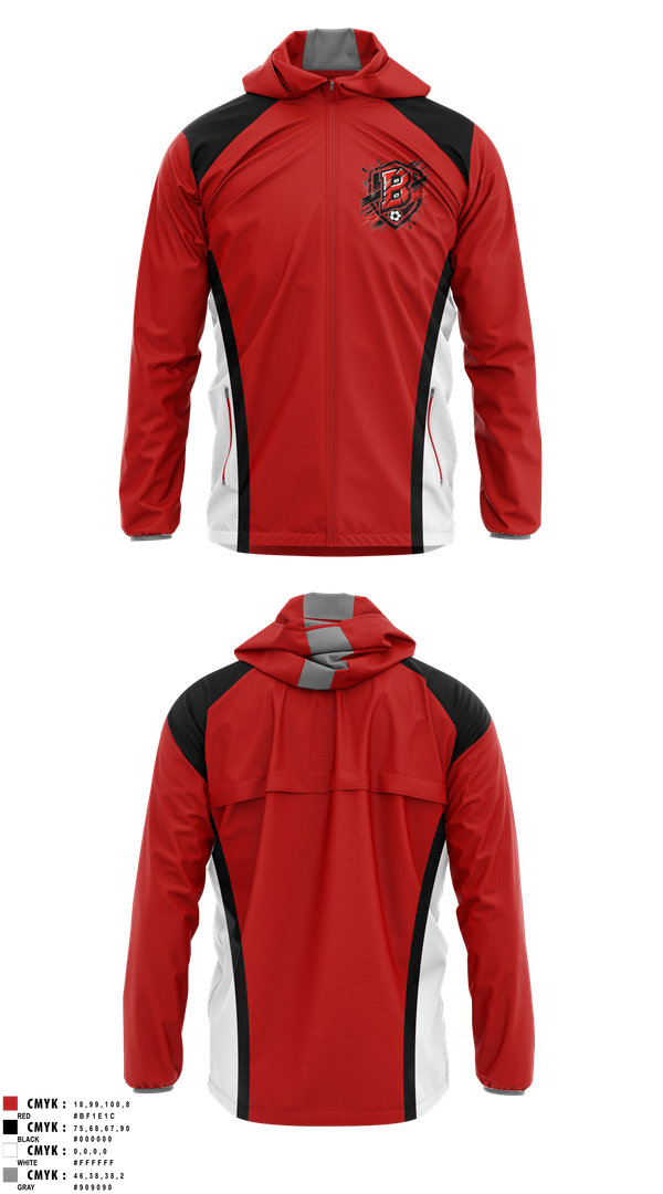 Windbreaker, Bremen Soccer, Men's Soccer, Teamtime, Team time, sublimation, custom sports apparel, team uniforms, spirit wear, spiritwear, sports uniforms, custom shirts, team store, custom team store, fundraiser sports, apparel fundraiser
