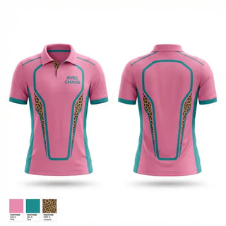Short Sleeve Performance Polo, RVSC CHAOS, Women's Soccer, Teamtime, Team time, sublimation, custom sports apparel, team uniforms, spirit wear, spiritwear, sports uniforms, custom shirts, team store, custom team store, fundraiser sports, apparel fundraiser