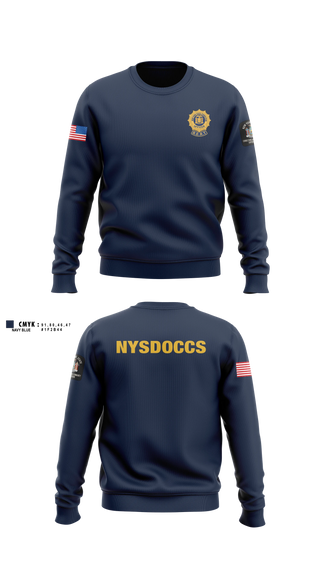 Crew Neck Sweatshirt, NYSDOCCS, Police, Teamtime, Team time, sublimation, custom sports apparel, team uniforms, spirit wear, spiritwear, sports uniforms, custom shirts, team store, custom team store, fundraiser sports, apparel fundraiser