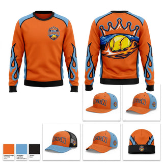 Crew Neck Sweatshirt, NoVA Reign, Softball, Teamtime, Team time, sublimation, custom sports apparel, team uniforms, spirit wear, spiritwear, sports uniforms, custom shirts, team store, custom team store, fundraiser sports, apparel fundraiser