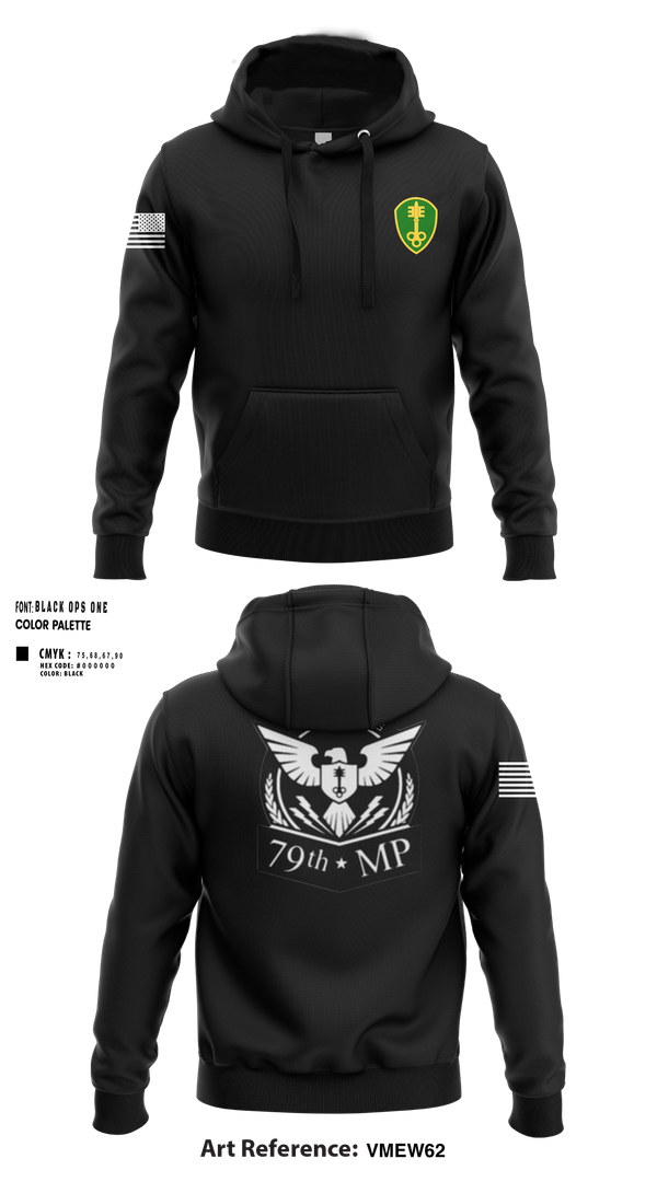 Hoodie, 79th MP Co, Army, Teamtime, Team time, sublimation, custom sports apparel, team uniforms, spirit wear, spiritwear, sports uniforms, custom shirts, team store, custom team store, fundraiser sports, apparel fundraiser