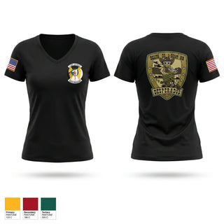 Womens Short Sleeve Vneck Shirt, D Co, 1-501st AB, Army, Teamtime, Team time, sublimation, custom sports apparel, team uniforms, spirit wear, spiritwear, sports uniforms, custom shirts, team store, custom team store, fundraiser sports, apparel fundraiser