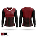 Mid-Carolina High School Women's Long Sleeve V-neck Shirt - 1