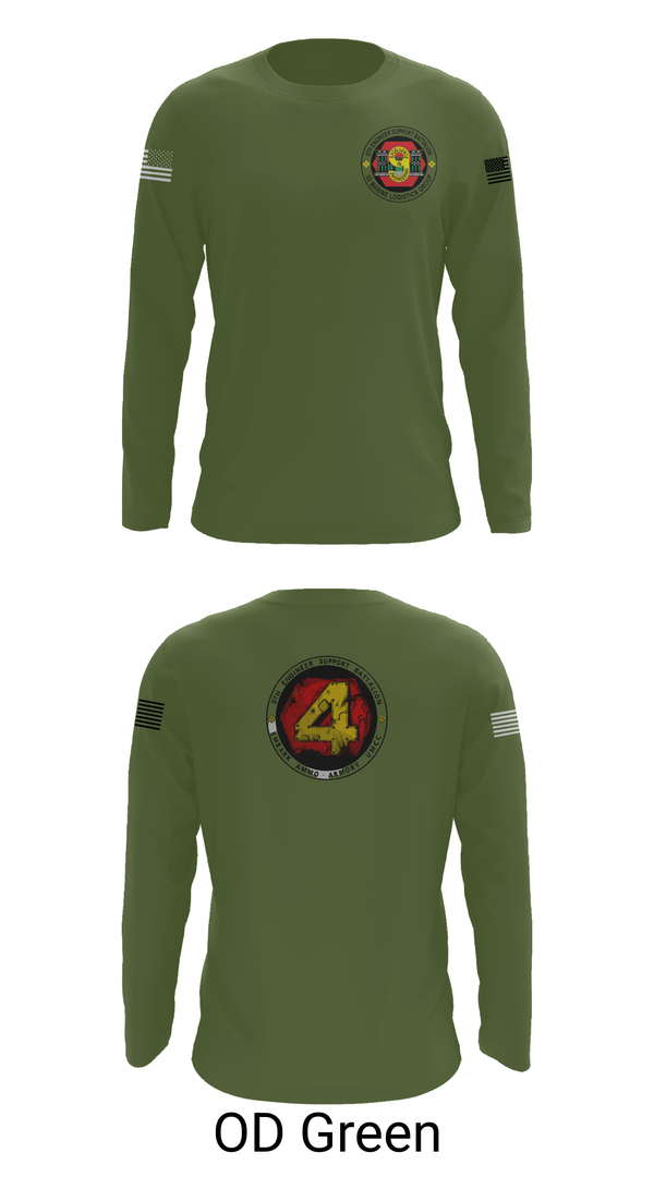 Long Sleeve Performance Shirt, 9th Engineer Support Battalion, Marines, Teamtime, Team time, sublimation, custom sports apparel, team uniforms, spirit wear, spiritwear, sports uniforms, custom shirts, team store, custom team store, fundraiser sports, apparel fundraiser