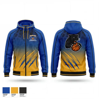 Windbreaker, C.O.E Blue Panthers, Men's Basketball, Teamtime, Team time, sublimation, custom sports apparel, team uniforms, spirit wear, spiritwear, sports uniforms, custom shirts, team store, custom team store, fundraiser sports, apparel fundraiser